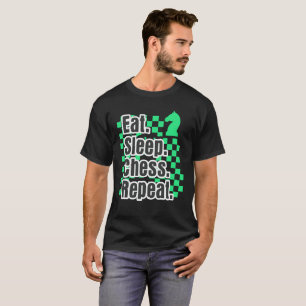 Boys Chess Eat Sleep Chess Repeat Gift T-Shirt