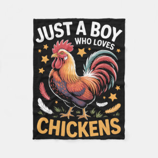 Boys Chicken Fleece Blanket
