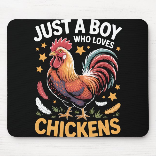 Boys Chicken  Mouse Pad (Front)