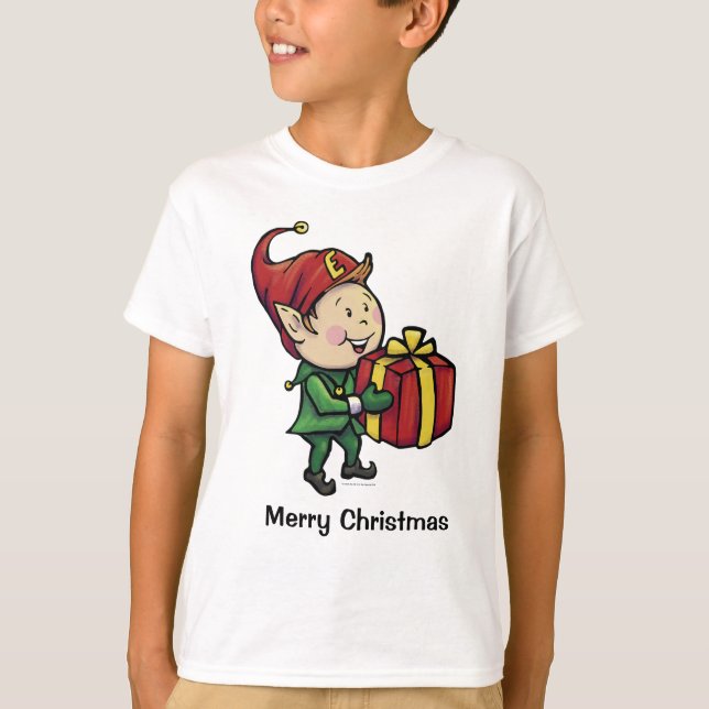 Boys Christmas Elf T-Shirt (Front)