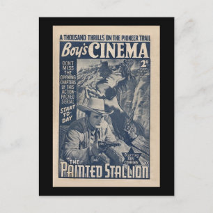 Boys Cinema 1938 - The Painted Stallion Postcard