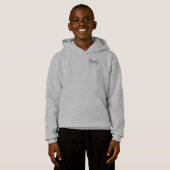Boys Clothing Monogram Initial Letter Name Hoodie (Front Full)