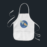 Boys Colourful Rocket Ship Space Galaxy and Name Kids Apron<br><div class="desc">This gorgeous kids apron features a beautiful and colourful hand drawn space scene,  with a cute rocket ship and stars. The design also features a place for you to add your boys name. Perfect for any toddler or child!</div>