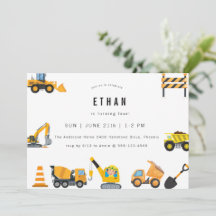 Boys Construction Birthday Party Theme