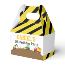 Boys Construction Vehicles Theme Birthday Party