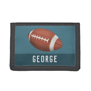 Boys Cool and Sporty American Football Kids Trifold Wallet