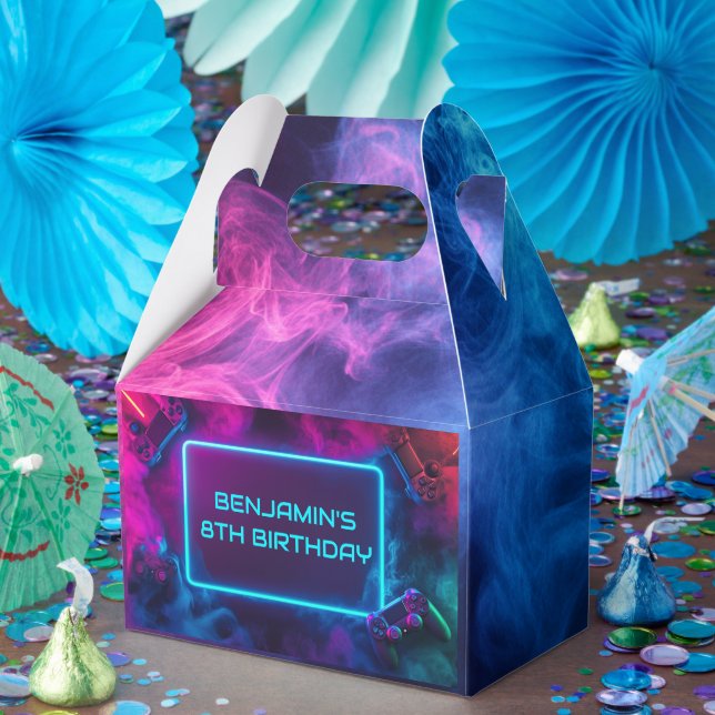 Boys Cool Gaming Birthday Party Favour Box (Party)