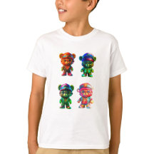 Boys cotton Teddy Bear Tees