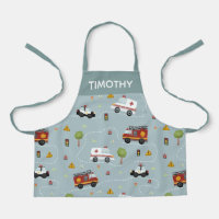 Boys Cute Blue Transport Pattern Kids