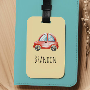 Boys Cute Car Kids Luggage Tag