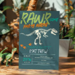 Boys Cute Dinosaur Dig Fossil Kids 6th Birthday Invitation<br><div class="desc">This cute and modern boys 6th birthday invitation design features a t-Rex dinosaur skeleton, with a pattern on the back with Jurassic plants, prehistoric dinosaur fossils, and other archaeology illustrations. The invite can be personalised with your child’s name and other details necessary for your party, and can also be edited...</div>