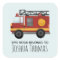 Boys Cute Fire Engine Truck Kids Bookplate