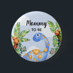 Boys Cute Jungle Dinosaur Mummy to Be Baby Shower 6 Cm Round Badge<br><div class="desc">This trendy and cute blue boys baby shower button design features a cute watercolor dinosaur with a jungle background. This modern design also features a place for you to add your guest's titles, examples "mummy to be", "daddy to be", "grandmother to be". The perfect whimsical dino themed addition to your...</div>