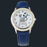 Boys Cute Trendy Jungle Lemur and Name Kids Watch<br><div class="desc">This cool and adorable kids watch features a cute Madagascar lemur,  and can be personalised with your child's name. With easy to read numbers,  this watch is perfect for your child's first timepiece! Check out our store for other simple and modern designs.</div>