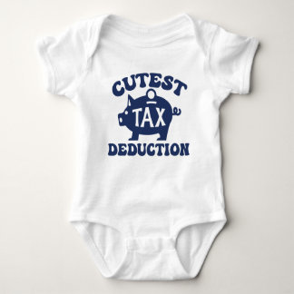 Boys Cutest Tax Deduction Piggy Bank T-Shirt Baby Bodysuit