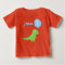 Boys Dinosaur Balloon 1st Birthday T Shirt