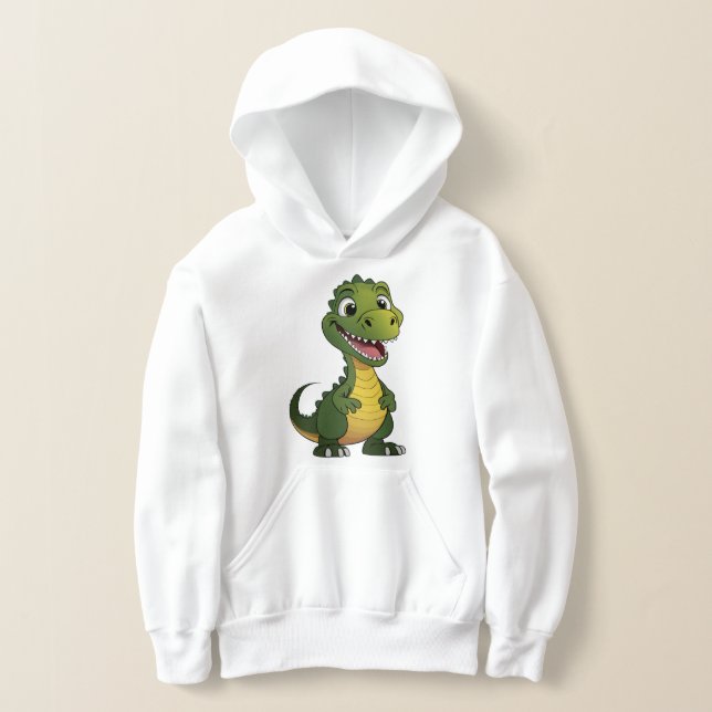 Boy's Dinosaur Hoodie (Laydown)