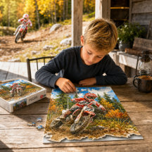 Boys Dirt Bike Motocross Racing Puzzle Gift