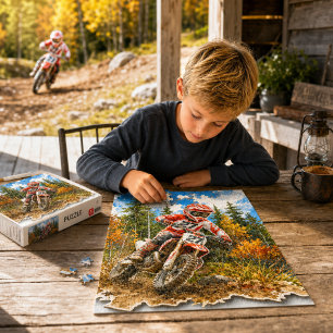 Boys Dirt Bike Motocross Racing Puzzle Gift
