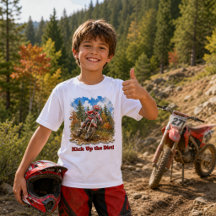 Boys Dirt Bike Motocross Racing Slogan