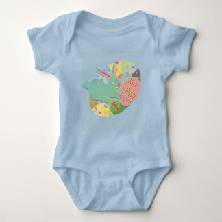 Boy's Easter Bunny Eggs T-Shirt Baby Bodysuit
