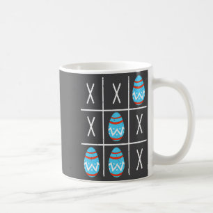 Boys Easter Eggs Tic Tac Toe Xo Xo 2023 Easter Coffee Mug