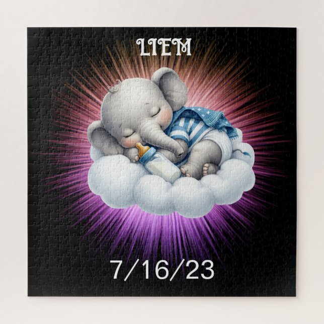 Boy's Elephant Jigsaw Puzzle (Vertical)