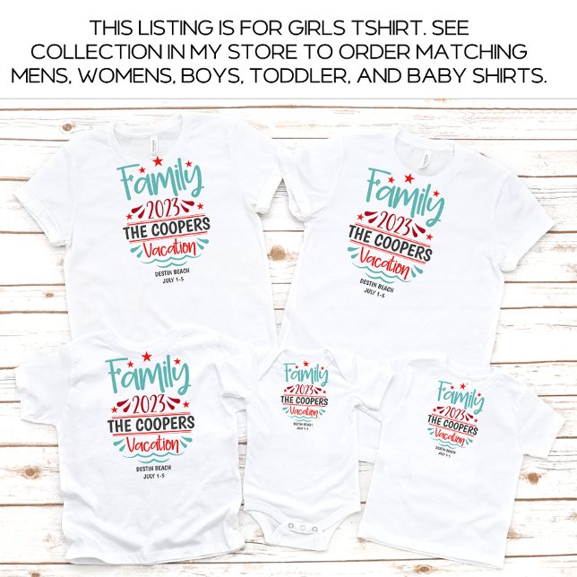 Boys Family Vacation Beach Summer Custom T-Shirt (Creator Uploaded)