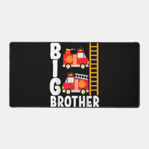 Boy's Fire Truck Fire Theme Big Brother Fire Engin Desk Mat
