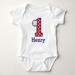 Boys First Birthday Baseball Shirt Baseball Party