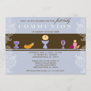Boy's First Communion Invitation