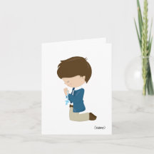 Boys First Holy Communion Greeting Card
