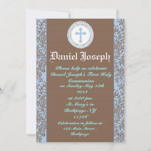 Boys First Holy Communion Invitations