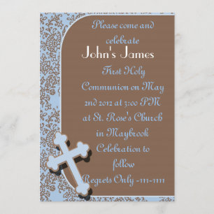Boys First Holy Communion Invitations