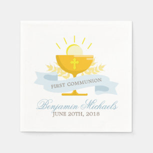 Boys First Holy Communion Napkin