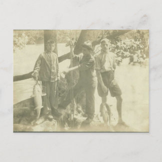 Boys Fishing the Green River Postcard