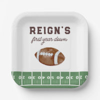 Boy's Football First Year Down 1st Birthday Party