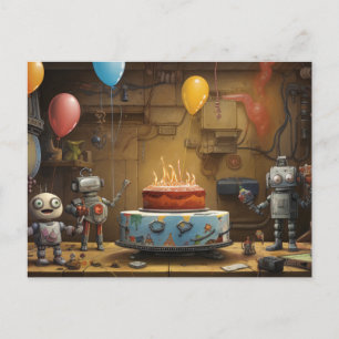 Boy's Fun Birthday Party Invitation #11 Postcard