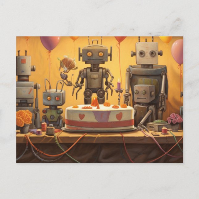 Boy's Fun Birthday Party Invitation #13 Postcard (Front)