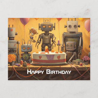 Boy's Fun Birthday Party Postcard #13