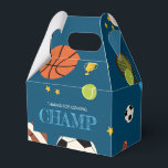 Boys Fun Sports Themed Kids Birthday Party Favour Box<br><div class="desc">Send your little guests home with a special surprise with our Boys Fun Sport Themed Kids Birthday Party Favour Box. These eye-catching favour boxes are adorned with a sporty design, making them a perfect match for the theme. Fill them with small toys, treats, or party favours to express your gratitude...</div>