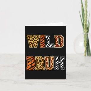 Boys funny wild animal about reading bruh book card