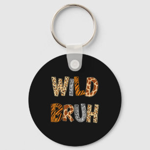Boys funny wild animal about reading bruh book key ring