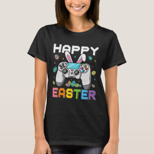 Boys Gamer Happy Easter Day Video Games Bunny Gami T-Shirt