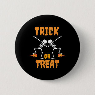 Boys Girls Dabbing Pumpkin Skeleton Zombie Costume 6 Cm Round Badge