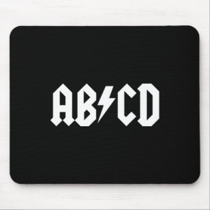 Boys Girls Teachers ABCD Rock Graphic back to Scho Mouse Pad