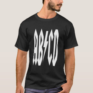 Boys Girls Teachers Abcd Rock Graphic Back To Scho T-Shirt
