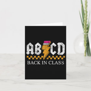 Boys Girls Teachers Rock Back To School Abcd Back Card