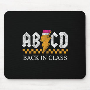 Boys Girls Teachers Rock Back To School Abcd Back Mouse Pad