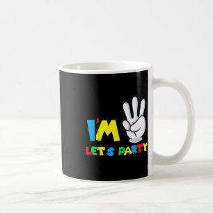 Boys Girls Third Birthday Shirt 3rd Birthday Lets Coffee Mug